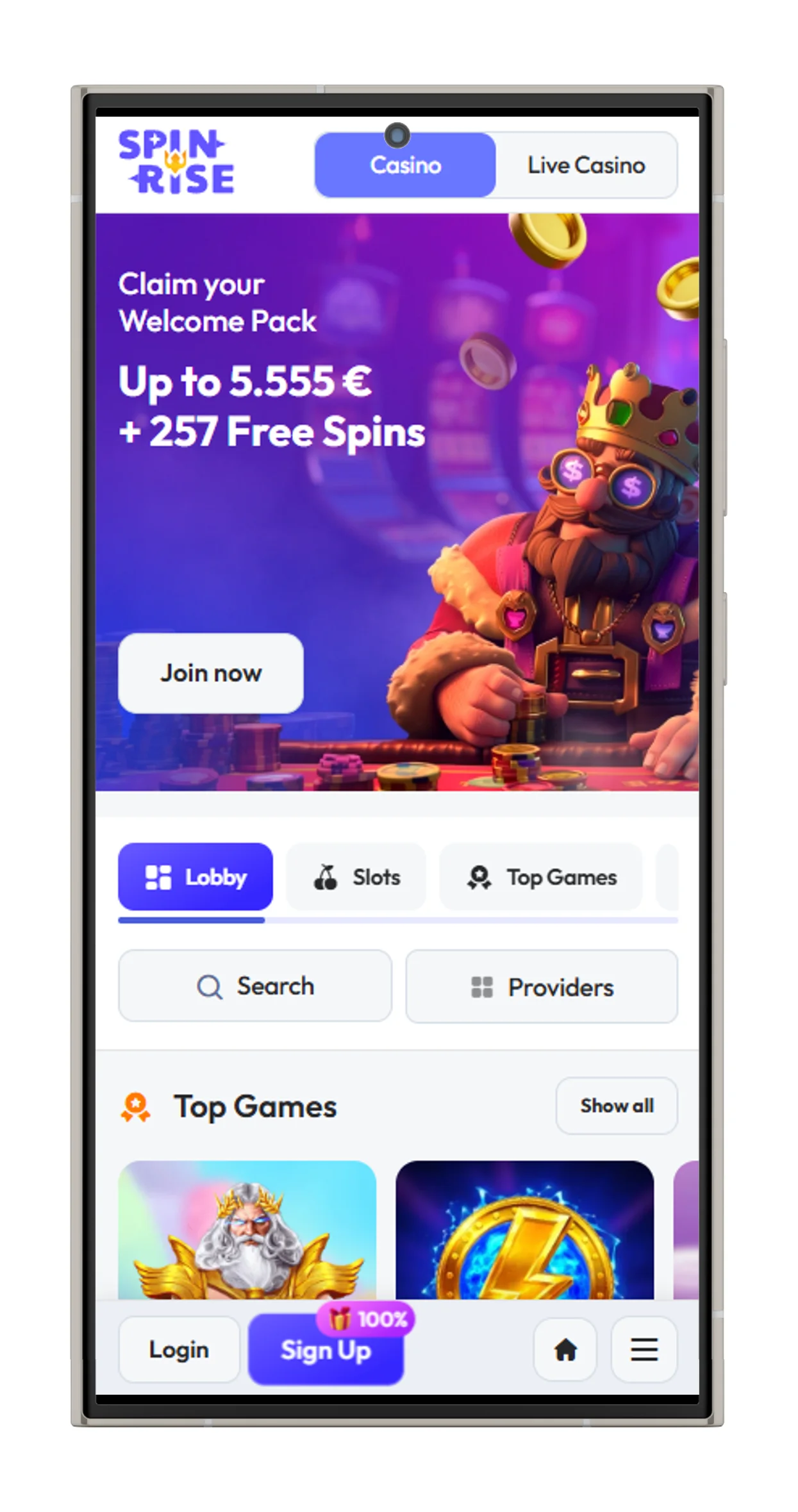 Spinrise Casino App herunterladen APK